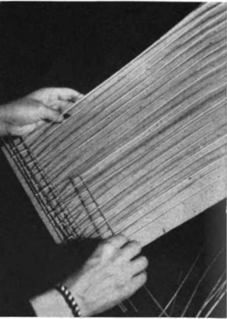 Weaving a straw mat