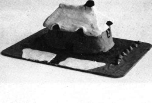 Clay model of a house