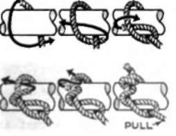 ROUND TURN AND TWO HALF HITCHES