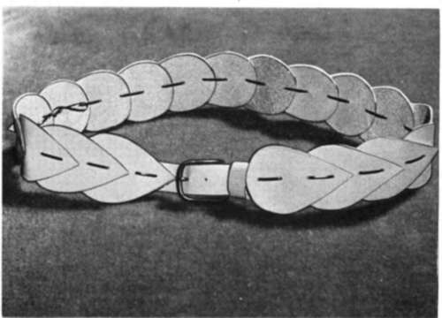 Leaf Leather Belt