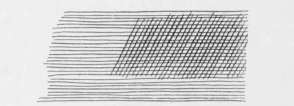 Fig. 5.   Cross hatching: Diagonal lines.