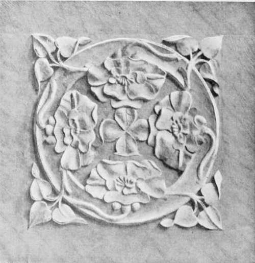 Panel in the Hall at Holmstead Place, Sussex.