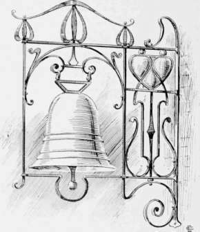 Wrought iron and Copper Sign for The Bell Inn. Designed by E. Carhart, St. Martin's School of Art.