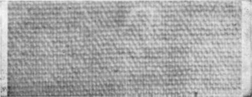 Close up of plain weave