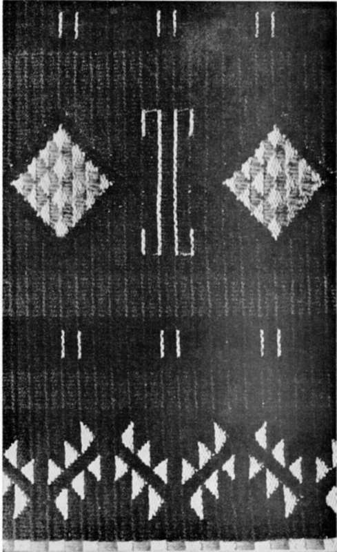Section of Hopi sash in embroidery weaves
