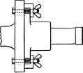Carbureter Body Clamped to Faceplate.