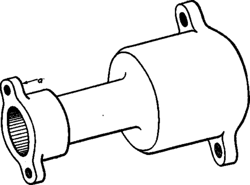 Carbureter Body with Special Lugs for Holding.