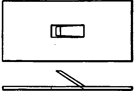 Sheet Punched with Portion Removed Left Attached at One End.