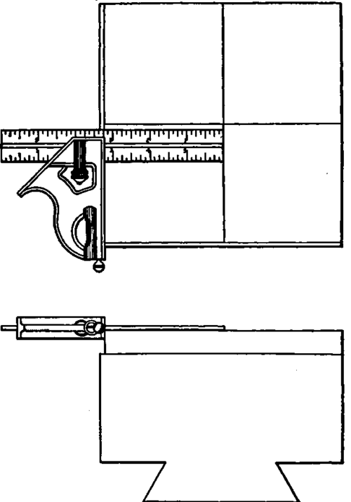 Sliding Blade Square Used for Laying Out.