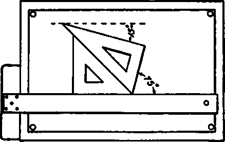 Drawing Angle of 15° and 75°.