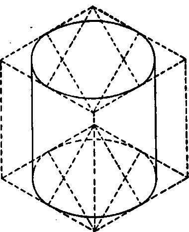 Isometric of a Cylinder.