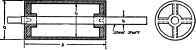 Section of Cut Roll, Four Arm Spider at Each End and Steel Shaft Cut In.