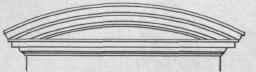 Fig. 82.   A Segmental Pediment.