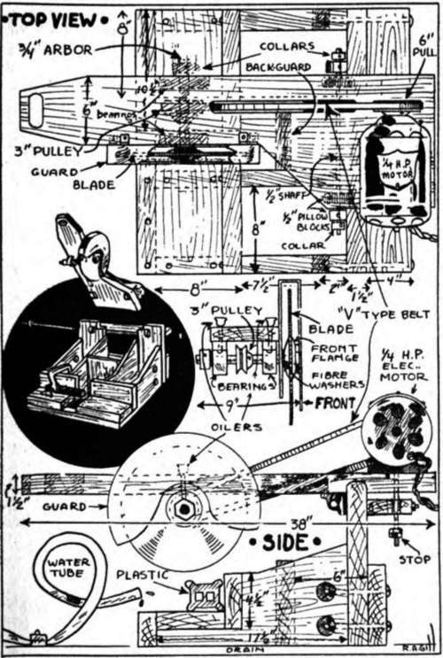 Construction�Diagram For Hi Speed Abrasive Cut Off Machine