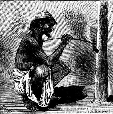 FIG. 3. GAUCHO OBTAINING FIRE.