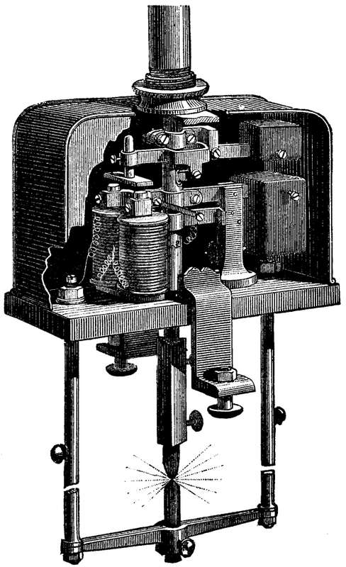 Fig. 1 MONDOS'S ELECTRIC LAMP.