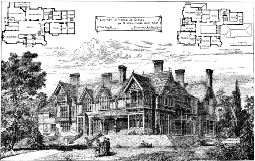 SUGGESTIONS IN ARCHITECTURE.  AN ENGLISH COUNTRY RESIDENCE.