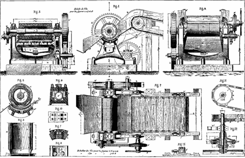 FAURE'S MACHINE FOR DECORTICATING SUGAR CANE.