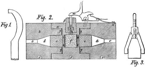 APPARATUS FOR MEASURING THE FORCE OF EXPLOSIVES.