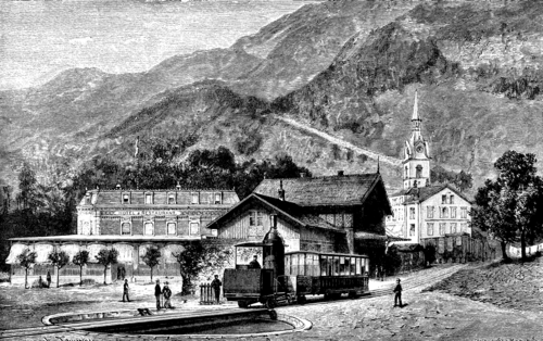 FIG. 1.   STARTING POINT OF THE RIGHI RAILROAD.