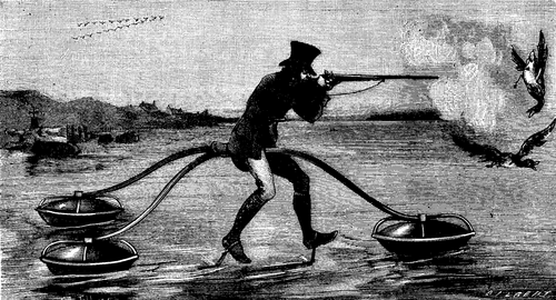 FIG. 2.   A TRIAL OF VELOCIPEDES IN 1818.
