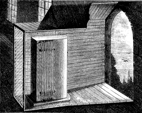 FIG. 3.   aeOLIAN HARP IN THE OLD CASTLE OF BADEN BADEN.