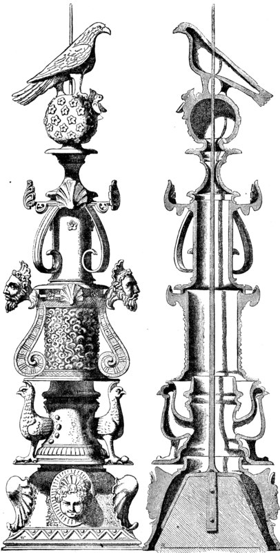 GLAZED WARE FINIAL.