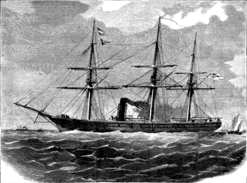 THE GERMAN CORVETTE AUGUSTA.