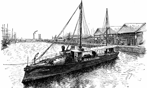 THE SPANISH TORPEDO BOAT AZOR.