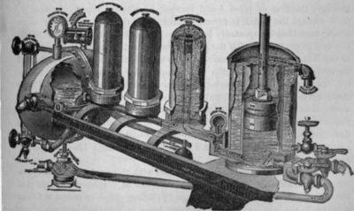 Fig. 134. Sectional View of the Spray Impregnators as shown in Fig. 133