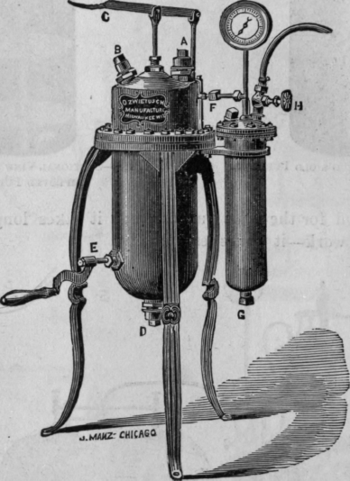 Fig. 185.   Zwietusch's Upright Generator