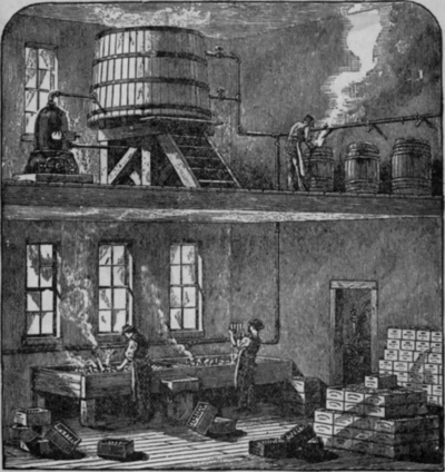 Fig. 263.   Quick Heating Apparatus and Bottle Washing Arrangement