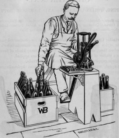 Fig. 276.   Hand and Foot Power Capping Machine
