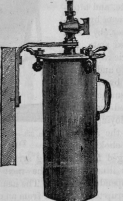 Fig. 374.   Metal Cask Syrup Pressure Filter