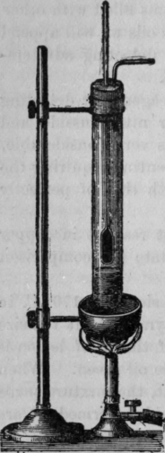 Fig. 419.   Apparatus for Determining the Boiling Point of Oils