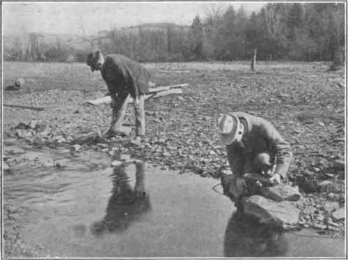 Fig. 4. Studying contamination of water at Troy, Pa. (Pennsylvania State Dept.