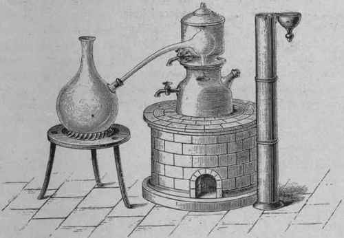 Fig. 9.   distilling apparatus.