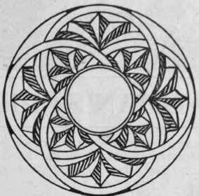 A circular box lid