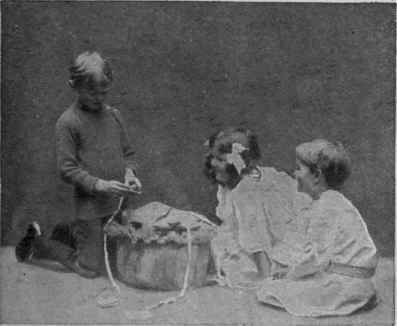 A delightful way of distributing presents is by means of a lucky tub, into which each child may dip for treasure