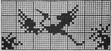 A flying stork in beadwork, a design at once bold and original