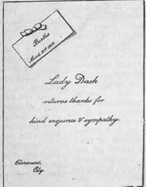 An exception to this rule is in the case of anyone enjoying the title of Honourable. This word should never appear on visiting cards, but is invariably used in addressing letters or sending invitations to the owner of the title.