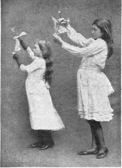 Fig. 2, The butterfly figure. This begins by the girls loosing the mechanical butterflies