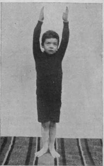 Fig. 3. The arms held perpendicularly above the head