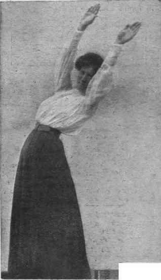 Fig. 3. With arms raised above the head as possible to the right and left sides
