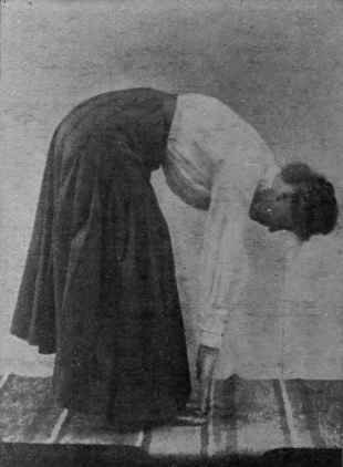 Fig. 4. Hold the hands erect above the head, can be touched