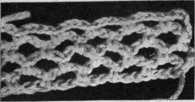 Fig. 5. Chain and double crochet worked alternately