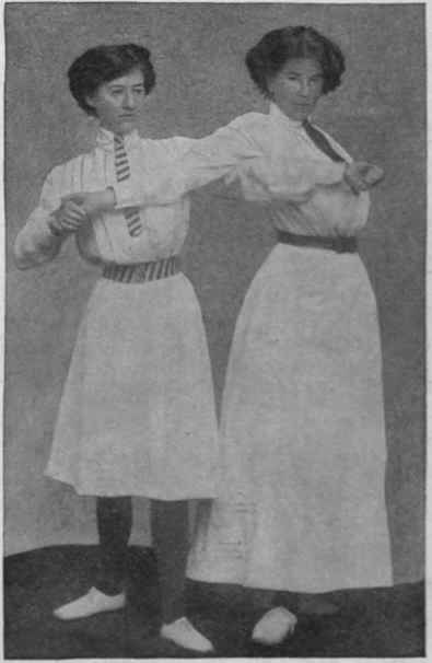 Fig. 6. An effective and simple combat trick which will at once render helpless a would be assailant