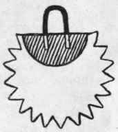 Hanger, with gummed surface to be affixed to back of frame