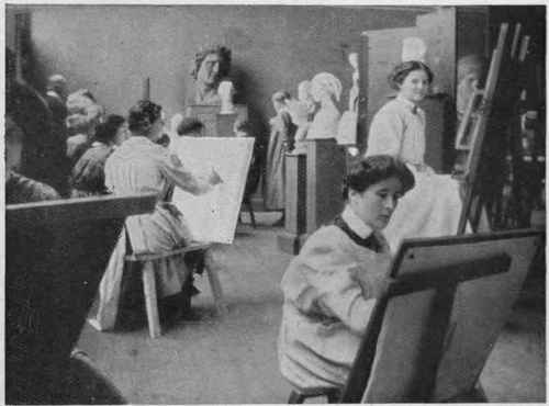 In the Antique Room. A magnificently lighted room, capable of accommodating a large class of students intendent, Miss Morison, and that they should produce a satisfactory reference or introduction before entering the college. Students' fees at the Slade School are as follows: