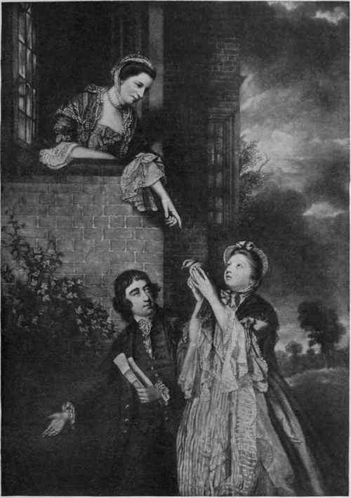 Lady Sarah Bunbury with Lady Sarah Fox Strangeways and Charles James Fox